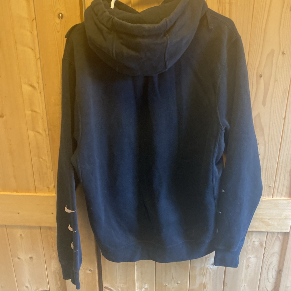 Nike Air Bronze and Silver Metallic Square Logo Hoodie Size Small Nice Shape - Picture 6 of 6